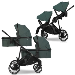 EasyGo DuoFlex Sage Green 2+2 wózek bliźniaczy wielofunkcyjny